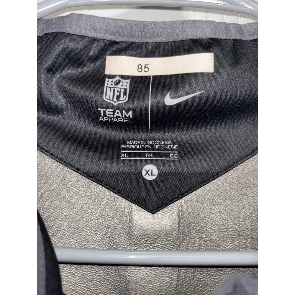 Nike NFL On Field Carolina Panthers 1/4 Zip Short Sleeve Pullover Windbreaker XL